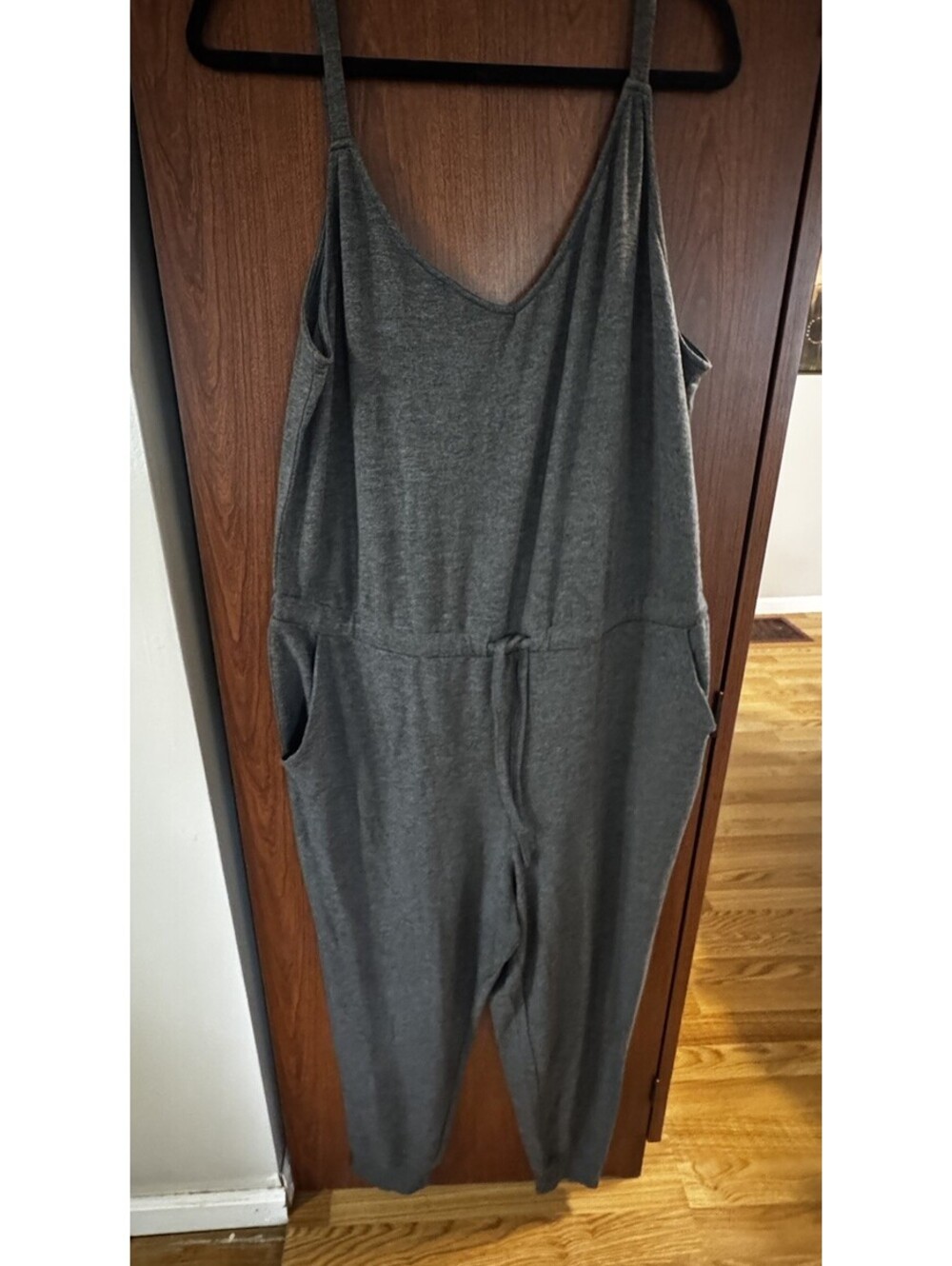 Torrid Sleep Jumpsuit Womens 2 18-20 Charcoal French Terry Lounge NWT Plus